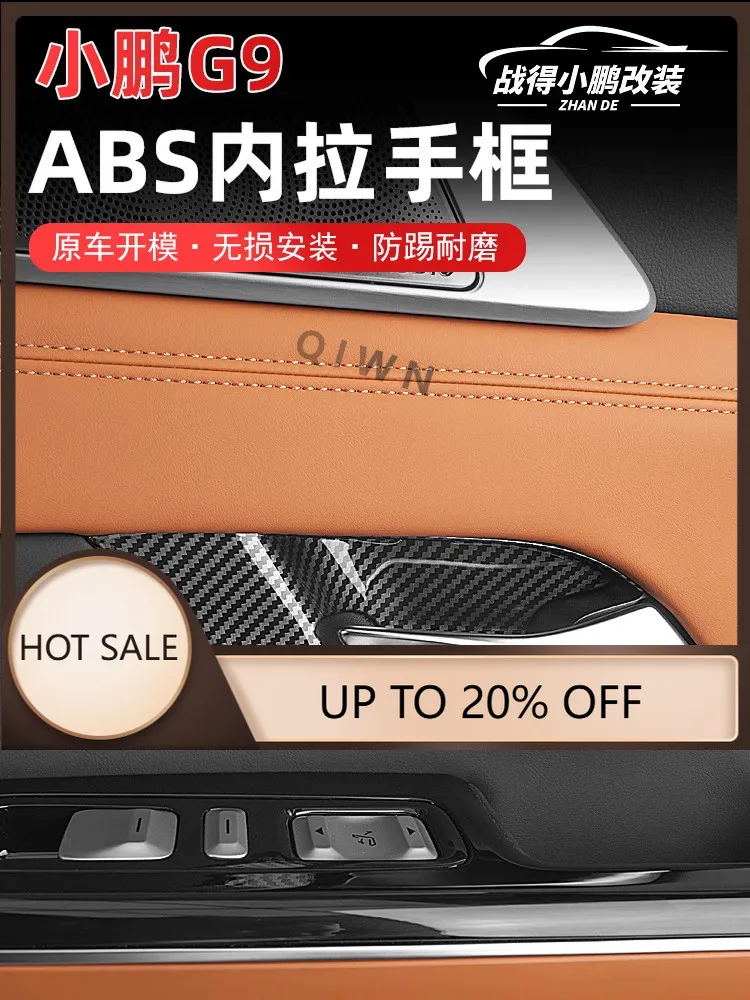 QIWN For XPeng G9 Door Handle Protector Anti-Scratch Interior Trim Accessories Custom Fit Replacement
