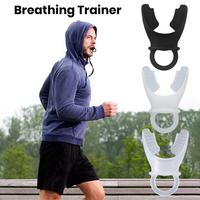 Breathing Trainer with Finger Ring Adjustable Oral Muscles Exerciser Lung Capacity Abdominal Breathing Training Equipment