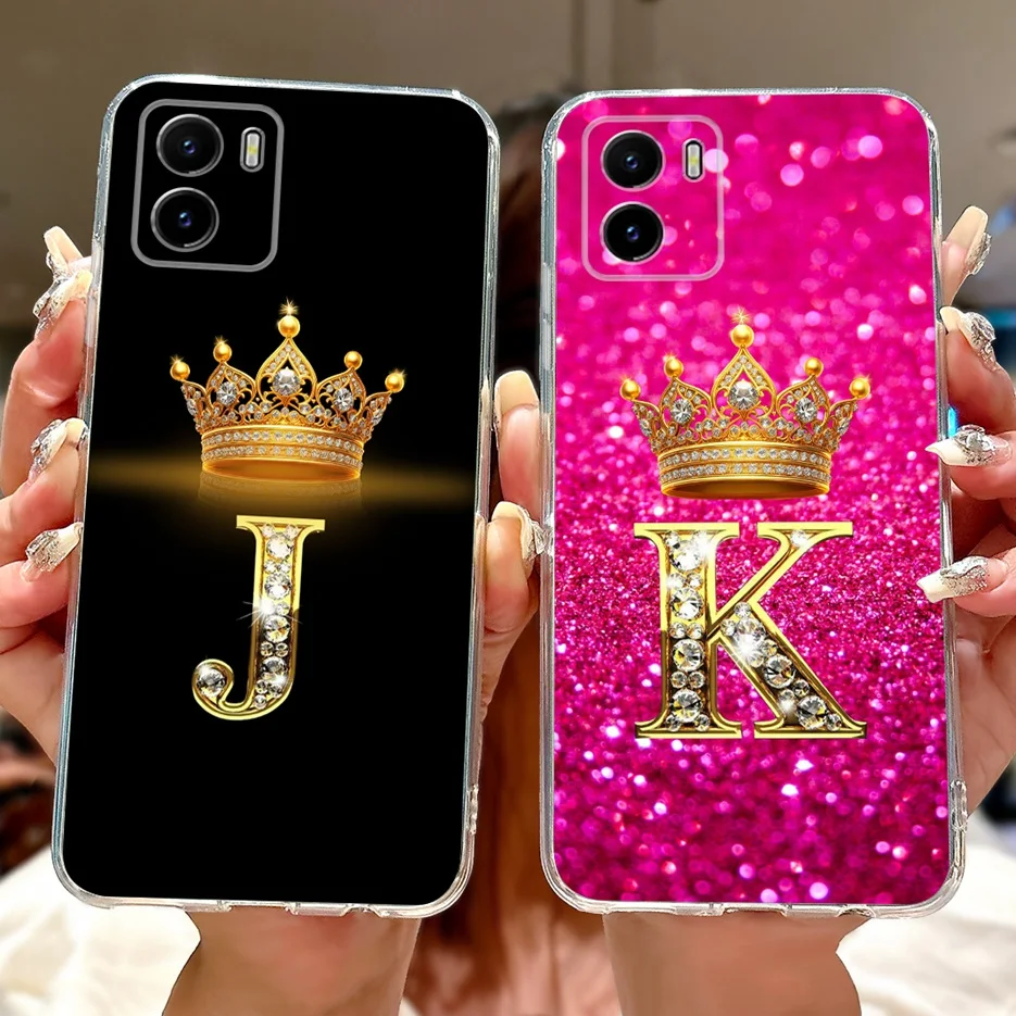 For Vivo Y01 Case Vivo Y15a Y15s New Letters Cover Clear Silicone Soft TPU Phone Case For Vivo Y15s Y 15a VivoY01 VivoY15s Shell