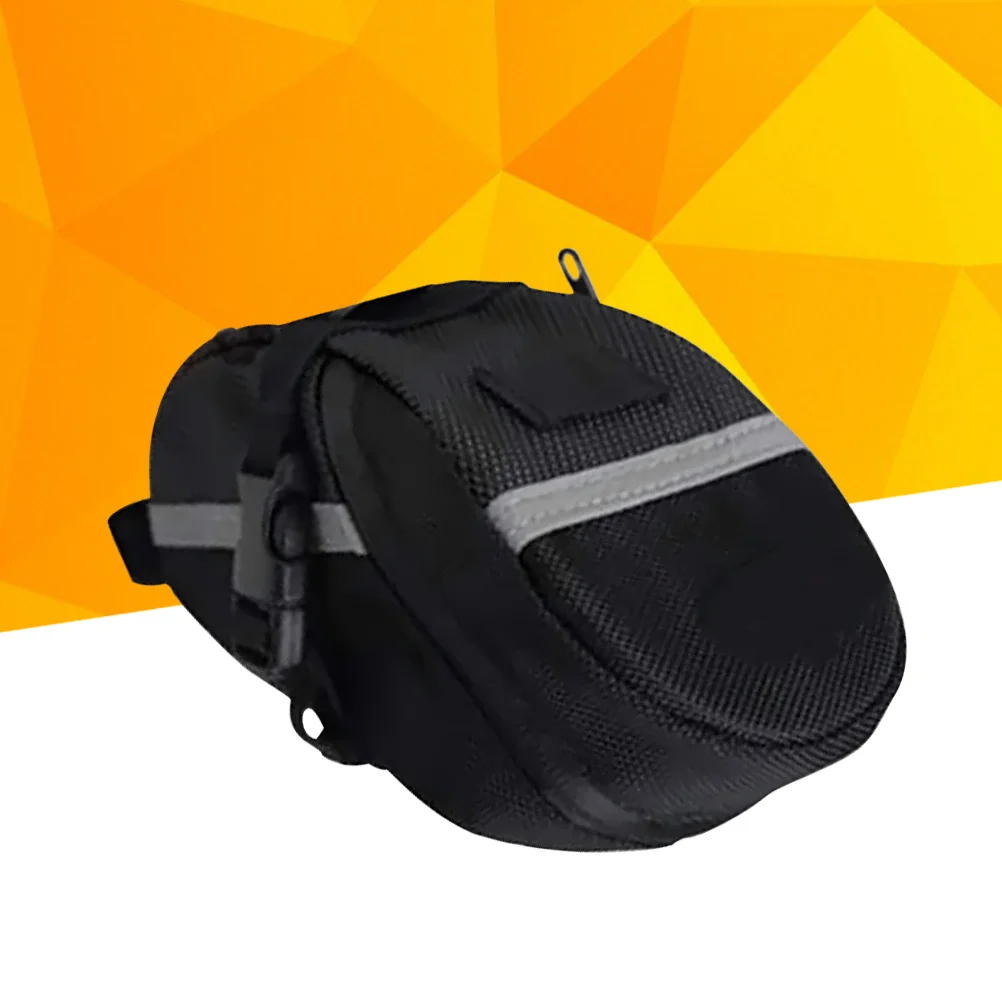 Bike Rear Seat Saddle Bag Black High Density 600d Waterproof Quick Detach Cycling Tail Light Hanger Bike Bags