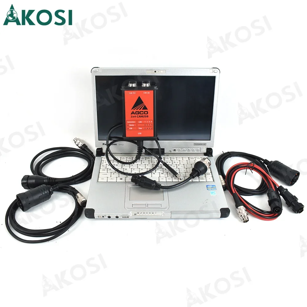 Massey Ferguson FENDT For AGCO CANUSB Electronic DIAGNOSTIC Tool agricultural machinery AGCO Diagnostic Tool+CFC2 Laptop