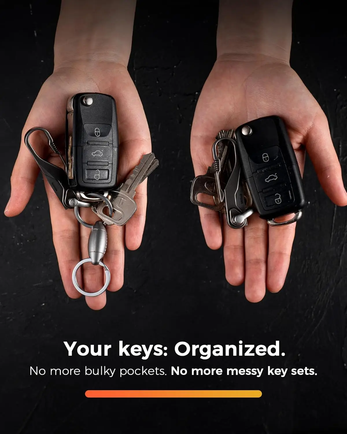 سلسلة مفاتيح من سبائك التيتانيوم من TISUR سلسلة مفاتيح معدنية خفيفة الوزن إبداعية ملحقات سلسلة مفاتيح الرجبي