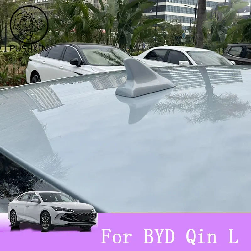 

For BYD Qin L DMI 2024 2025 New Shark Fin Antennas Radio Signal Aerials Car Roof Antennas Styling Exterior Accessories