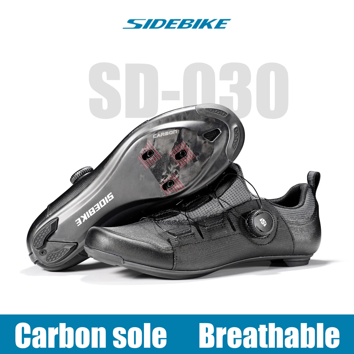 أحذية ركوب الدراجات الكربونية Sidebike SD-030 أحذية ركوب الدراجات خفيفة للغاية أحذية ركوب الدراجات المربط أحذية ذاتية القفل #1