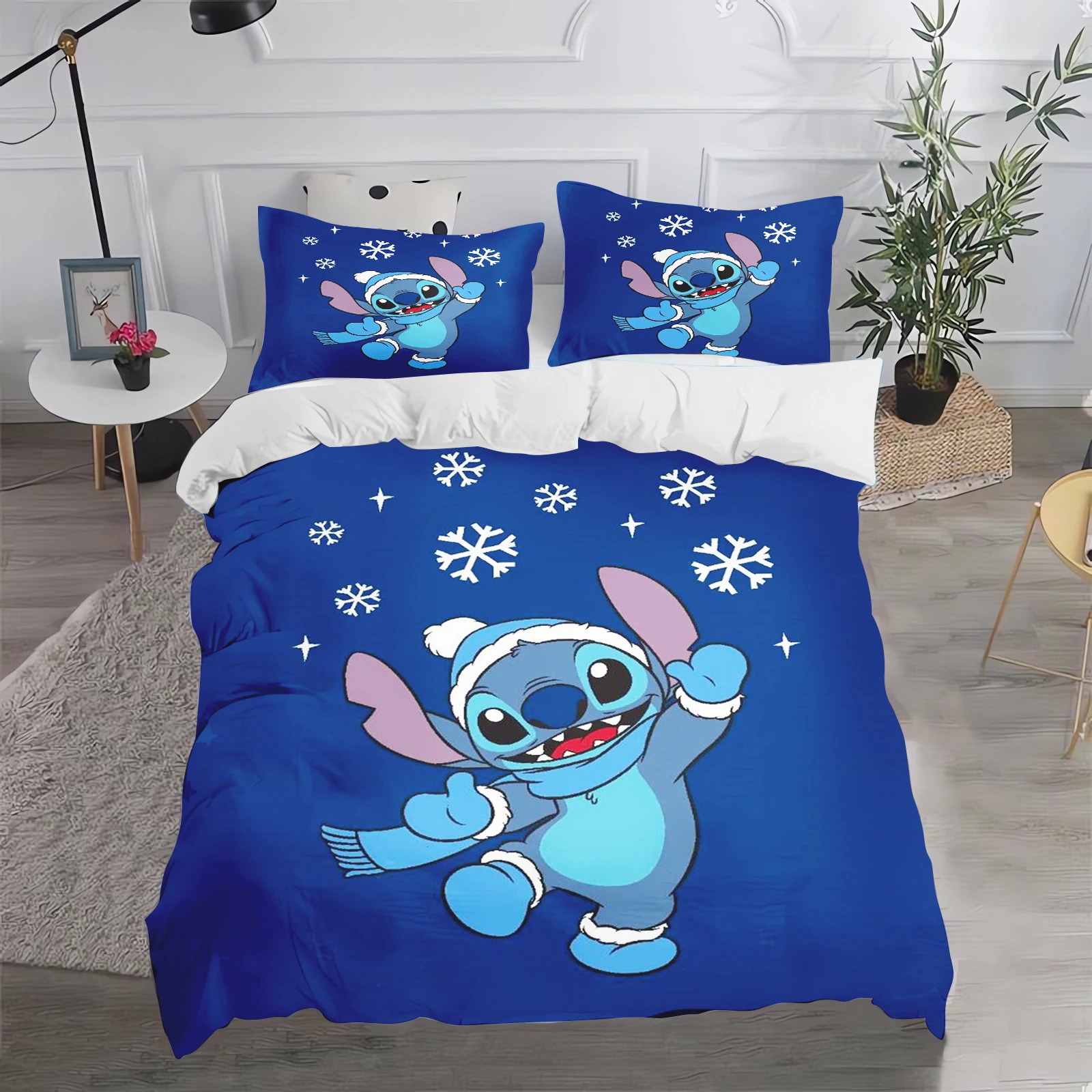 Costura Conjuntos de Cama para Home Decor, 100% Poliéster, Capa de Edredão, Anime Bonito, Kawaii, Bonito, Desenhos Animados, Queen Size, Kawaii, Luxo