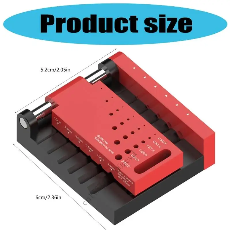 คู่มือการขุดเจาะโลหะที่ถูกต้องตำแหน่งตำแหน่งตำแหน่งหลุมเจาะสำหรับงานไม้และโครงการ DIY ด้วยการวางตำแหน่งที่เหมาะสม P9YB