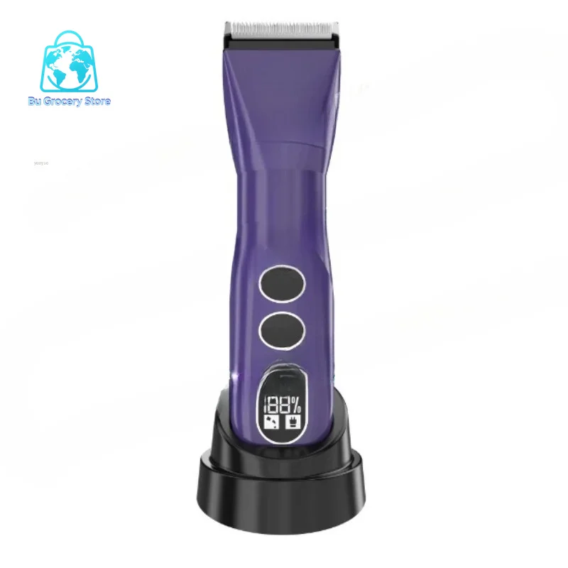 Adjustable Pet Hair Clippers, Low Noise Electric Trimmer for Dogs Cats, Cordless Rechargeable Grooming Kit Home