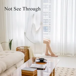 310cm Height White Sheer Curtain Ready Made Customize Size Tulle Keep Privacy Drapes For Living Room /Bedroom Custom Made