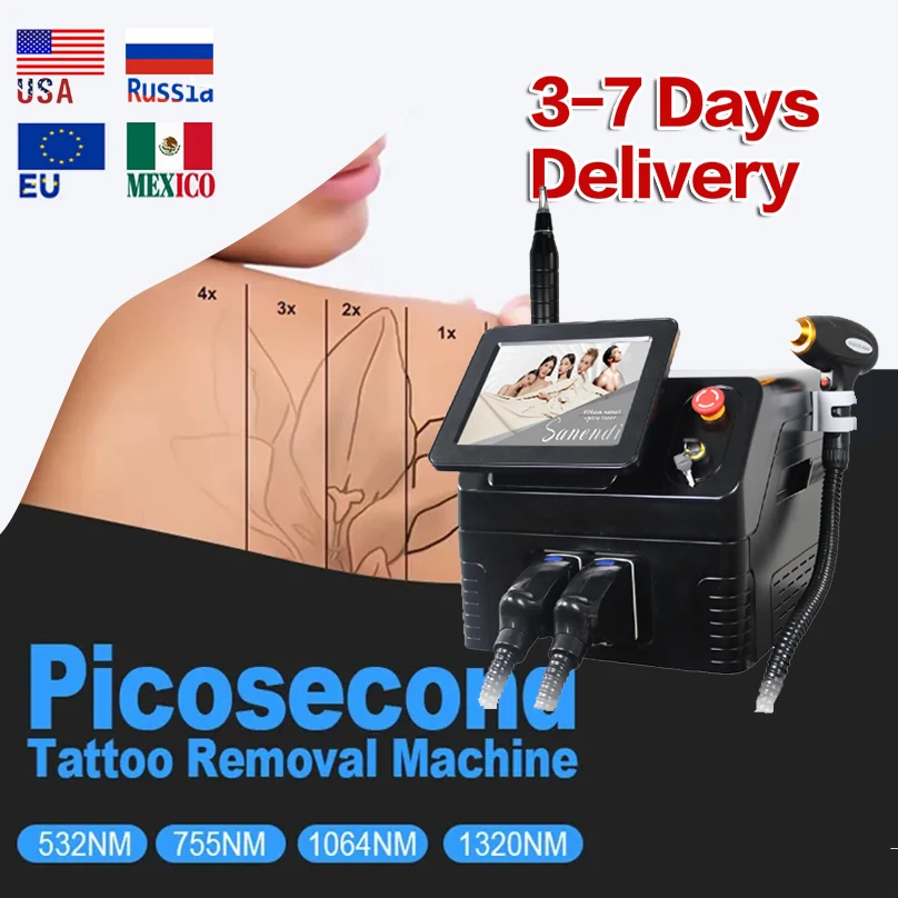 laser picosecond professional Newest High power powerful Q switch Nd Yag Laser Tattoo Removal picosecond beauty salon machine