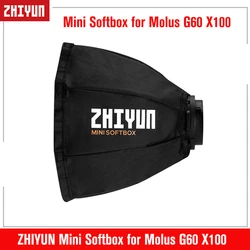 ZHIYUN Mini Softbox Octagon ZY Mount EX1H02 Accessories for ZHIYUN Molus G60 X100 COB Video Light Photography Lighting