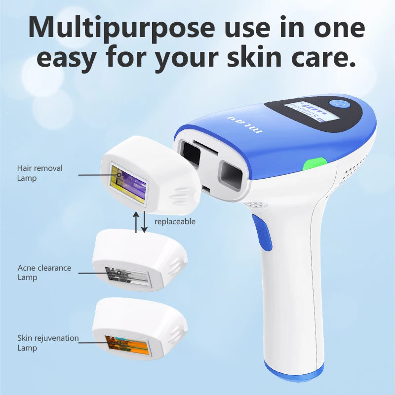 Mlay T3 IPL Laser Hair Removal Device With HR SR AC Lamp Heads 500000 Shots For Body Facial Bikinis Men Women SA UAE Warehouse