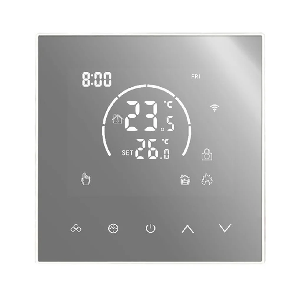 for Smart Thermostat for Tuya WiFi For Heating Control with for child Lock Supports Water Electric Wall Mounted Boilers