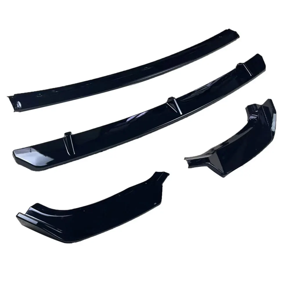 For Audi Q5 Front Bumper Lip Splitter Diffuser Frontal Body Kit ABS Gloss Black Carbon Look Car Accessories 2019 2020 2021