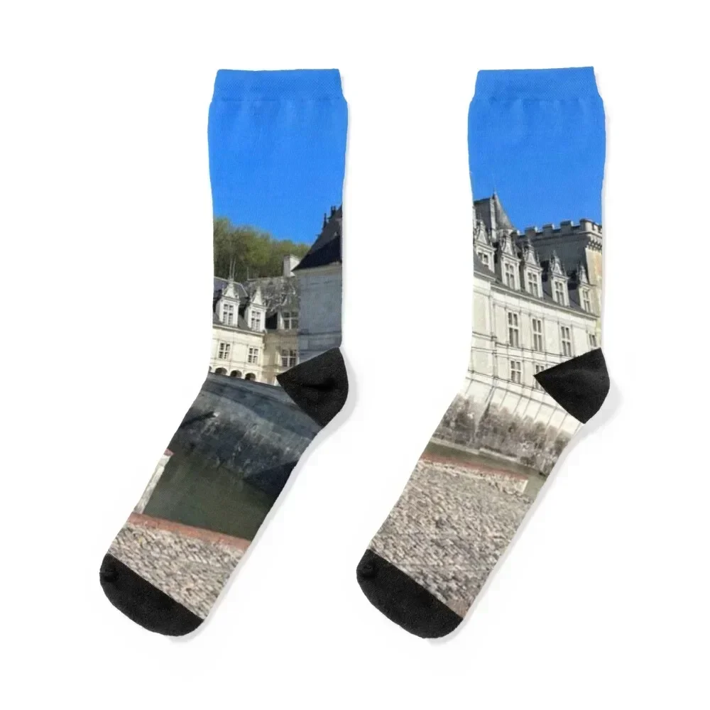 

Chateau De Chenonceau Villandry Socks Crossfit Men's with print soccer anti-slip Women Socks Men's