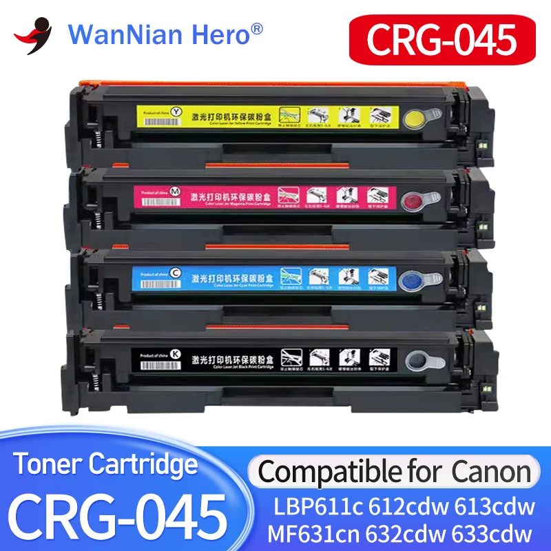 Compatible color toner cartridge CRG-045 crg045 for CANON 045 imageCLASS MF635Cx MF633Cdw MF631Cn LBP613Cdw LBP611Cn 612 Printer