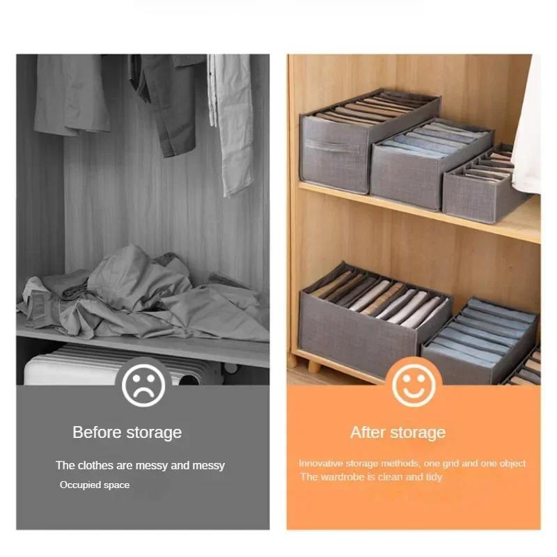 Closet Organizer Jeans Organization Storage Box Clothing Organization System Drawer Organizers Cabinet Pants Storage Organizer