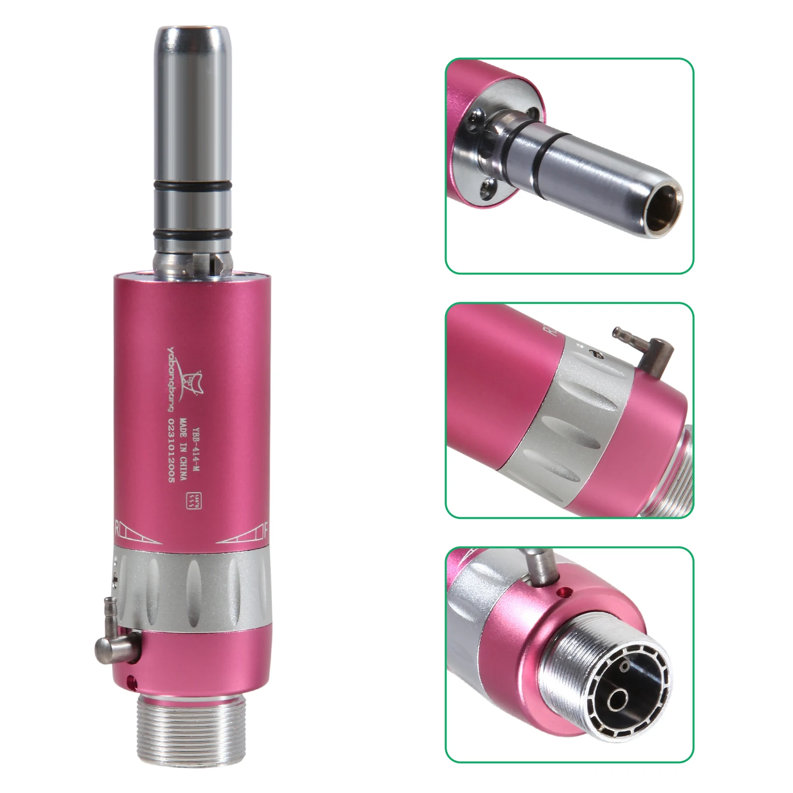 Hot Sale! NSK Style de ntal 1:1 E-type External Spray Air Motor 2 Holes Slow/Low Speed Handpiece Pink