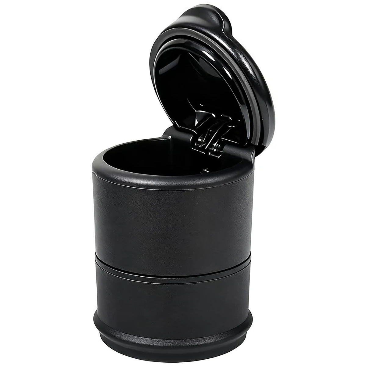 Car Split-Design Center Console Ashtray, Solid Color Car Ashtray, Round Plastic Ashtray, One-Hand Open/Close Storage Trash Can, Portable Home and Car Dual-Use Accessory, Back-To-School Season Supplies, Lightweight and Portable