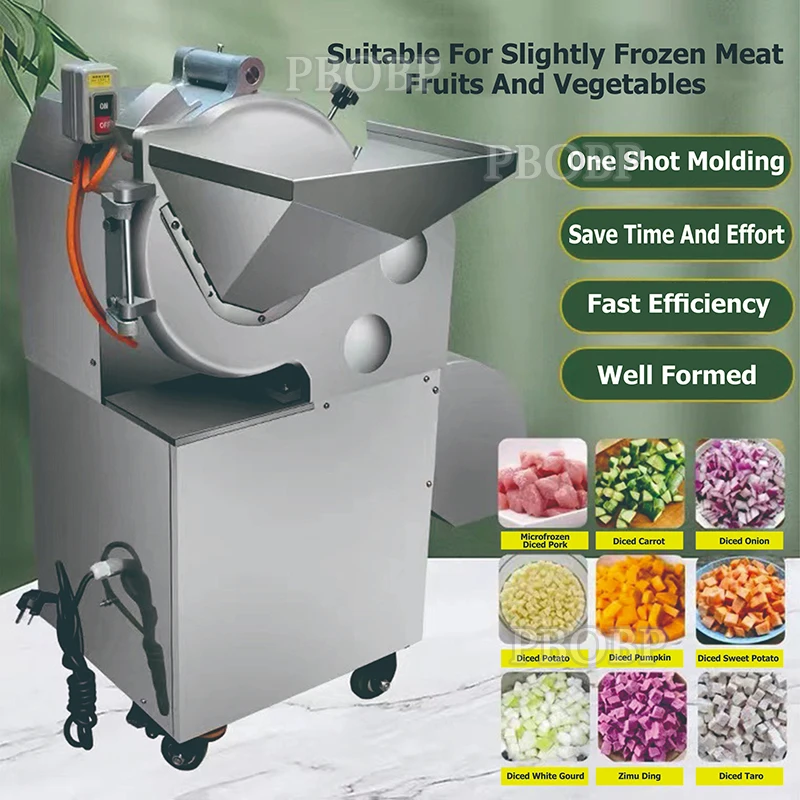 High Efficiency Stainless Steel Meat Slicer Fast Cutting Low Vibration Commercial Home Meat Processing