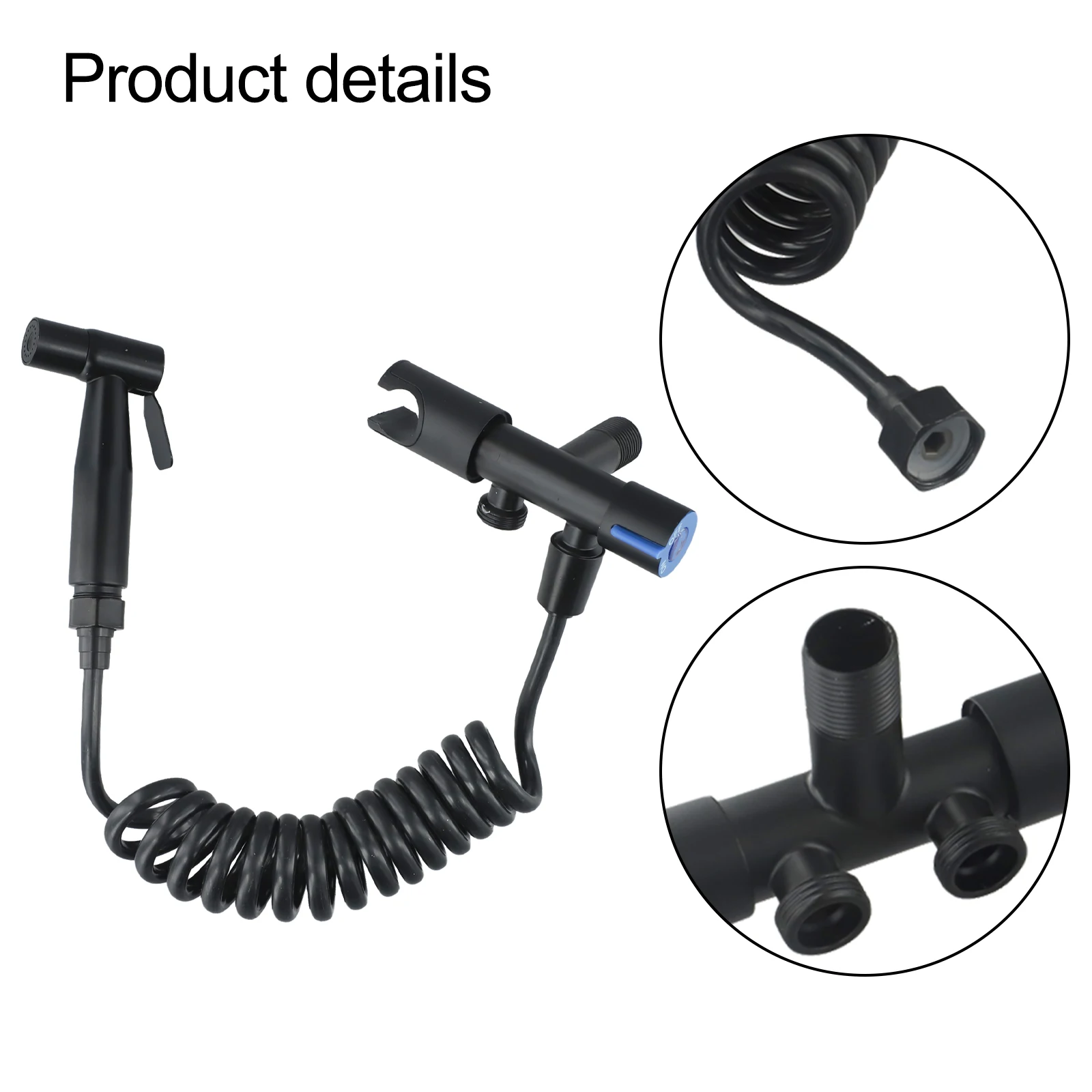 Toilet Douche Bidet Head Handheld Hose Spray Sanitary Kit Shower Bidets Bathroom Fixture Plumbing Home Improvement