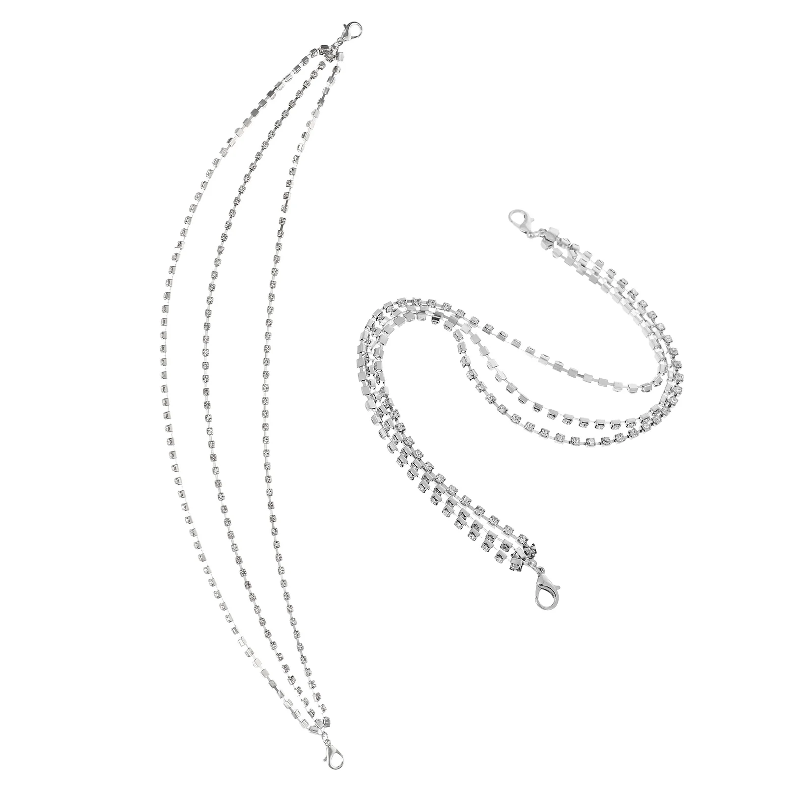 

Claw Rhinestone Shoe Chains Decorations for Sneakers Boot Charms Jewelry Girls Bling Chain Shoe Accessory