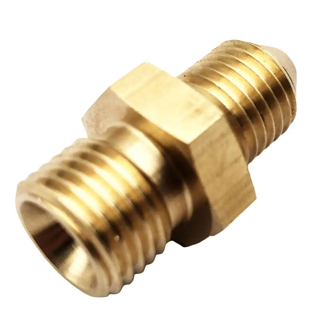 AN4 4 1/2-20 UNF Male Fitting Straight Adapter Aluminum Brass