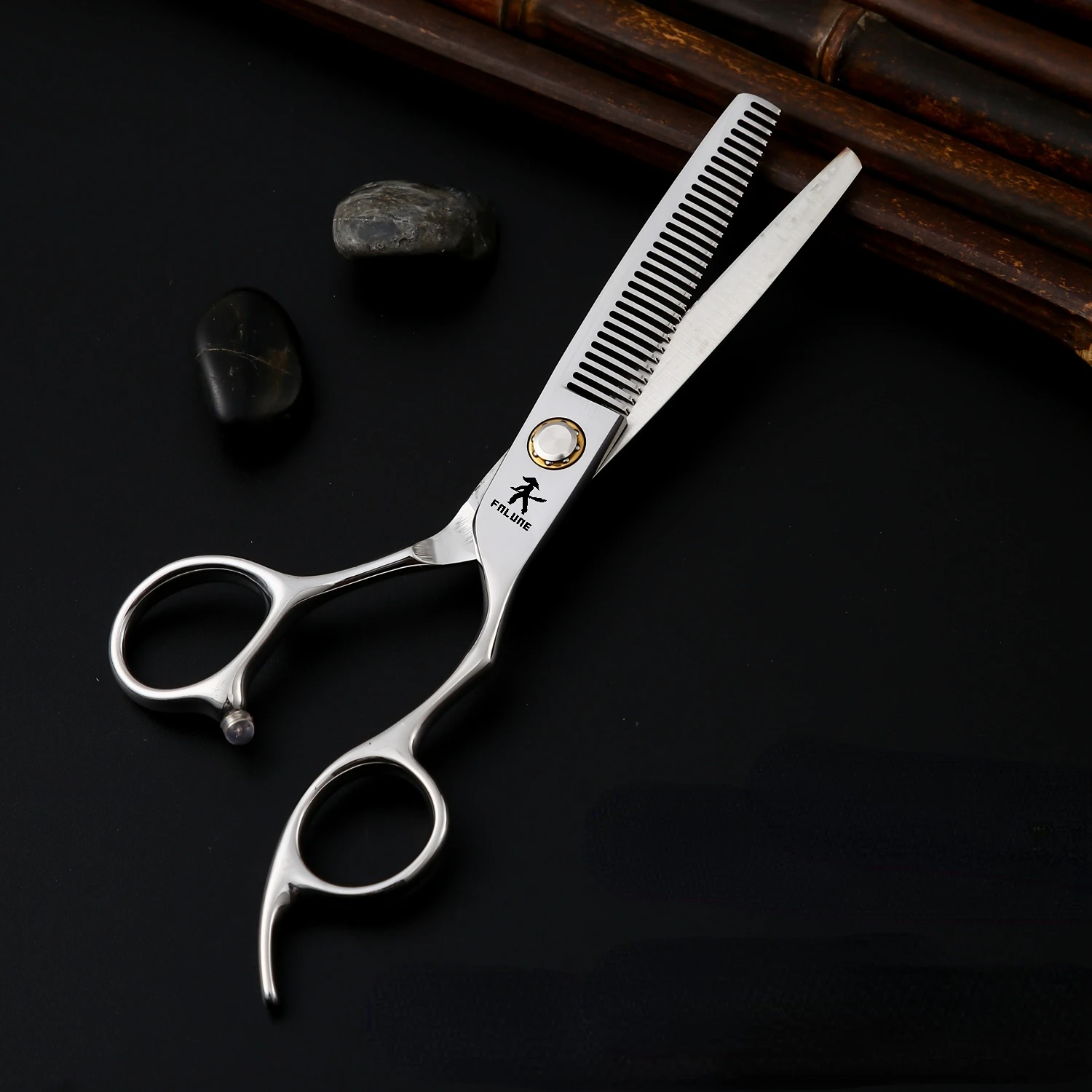 Fnlune 6.0 6.5 Inch Professional Hairdressing Scissors Salon Barber Accessories Haircut Thinning Shear Hairdresser\'S Scissors