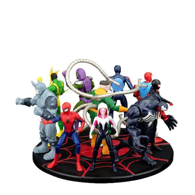 ZDTDS 10CM Avengers Figur Rival Rhino Thanos Ghost Man Scarlet Venom Octopus Iron Spider Captain Hulk Legends Spielzeugpuppe Figur – Detail 11