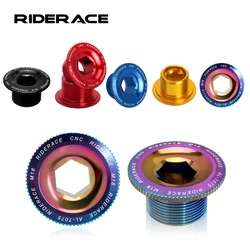 RIDERACE Bicycle Crank Cover M20 M19 M18 CNC MTB Road Bike Bottom Bracket Screw Lightweight BB Chainwheel Bolt Cap For Shimano