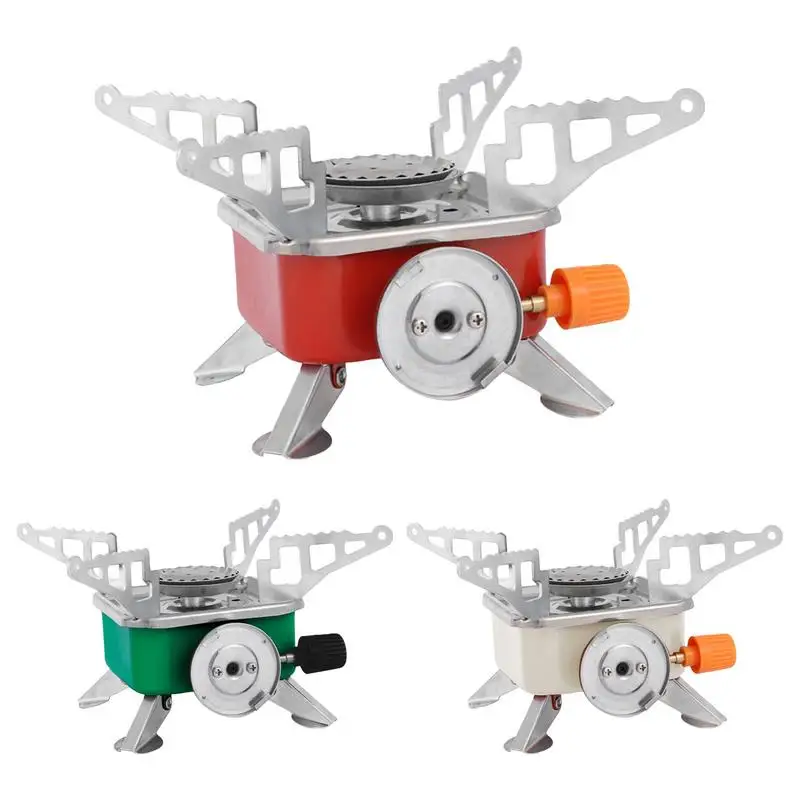 Cassette Stove for Camping Mini Portable Camper Stove Energy Saving Stable Camping Supplies Multifunctional Cassette Stoves