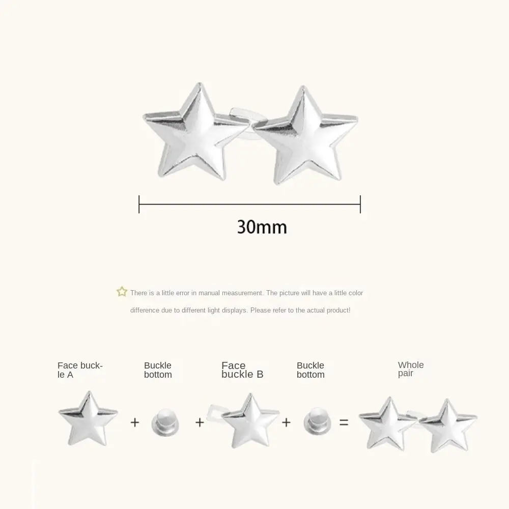 Botones duraderos para pantalones vaqueros de estrella, repuesto de cintura ajustable, alfileres para pantalones, botón de Metal reutilizable sin costura