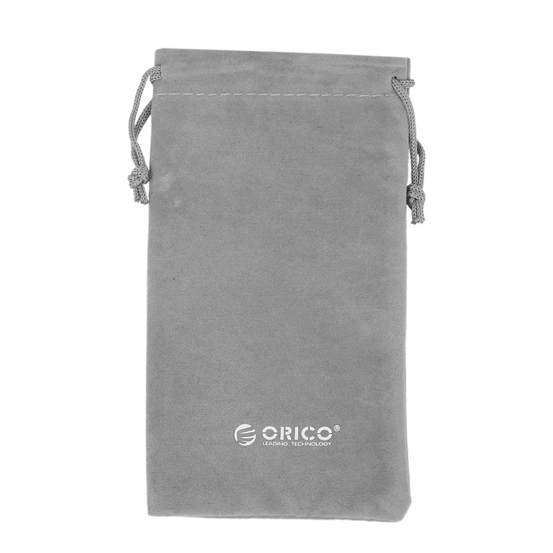 Orico Waterproof 180X100Mm Mobile Phone Hdd Gray Bag Storage For Usb Charger Usb Cable Power Bank Phone Storage Box Case