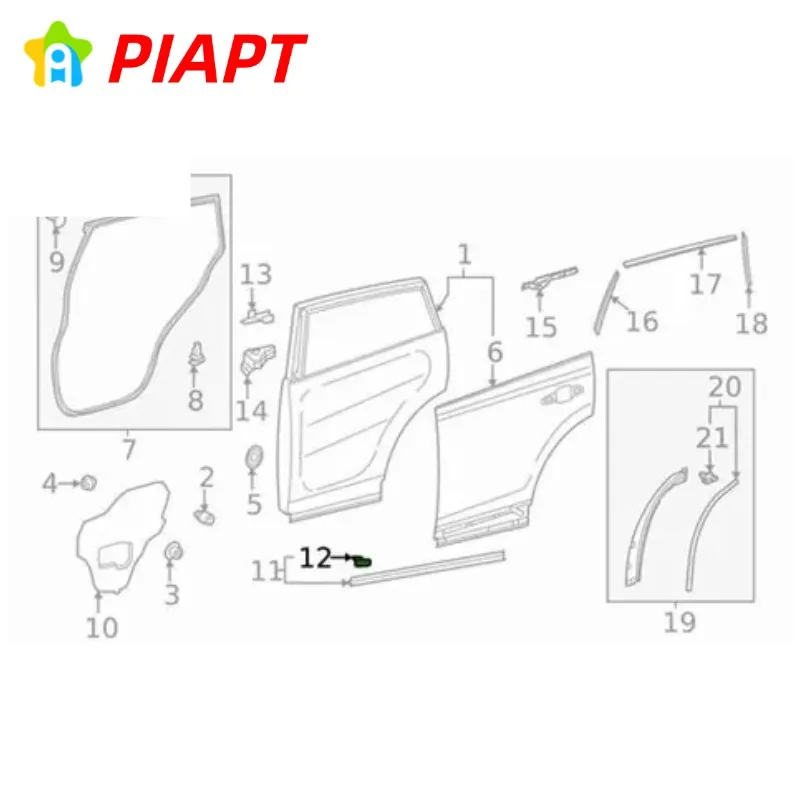 50PCS OE# 53145-60030 Front Bumper, Grille & Hood Seal Retaining Clip for Toyota Scion IQ TC Avalon C-HR Lexus GS IS LX NX RC RX view 5