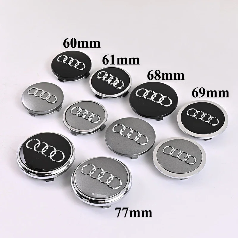 

4pcs Audi Car Wheel Center Caps 60mm 77mm Universal Fit for A1 A2 A3 A4 A5 A6 A7 A8 Q2 Q3 Q4 Q5 Q7 S3 S4 S5 S6 S7 S8 RS3 RS5 TT
