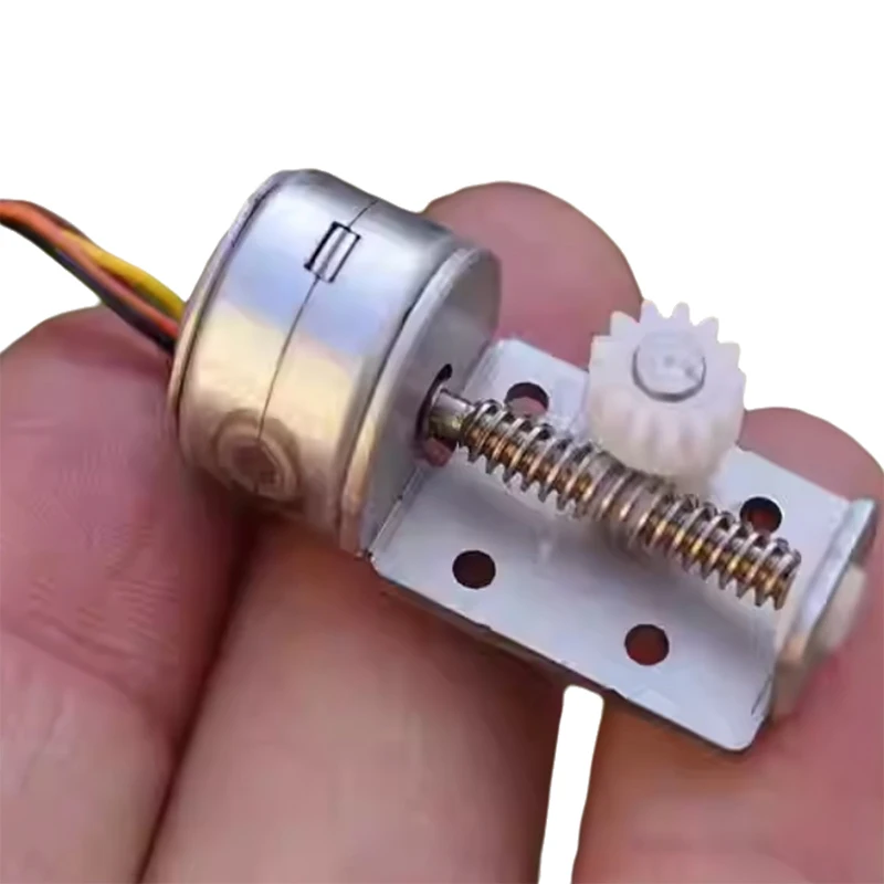 Moteur pas à pas, bloc de tige d'arbre à vis linéaire, 13 dents, engrenage en plastique, moniteur de caméra, 15mm, 2 phases, 4 fils