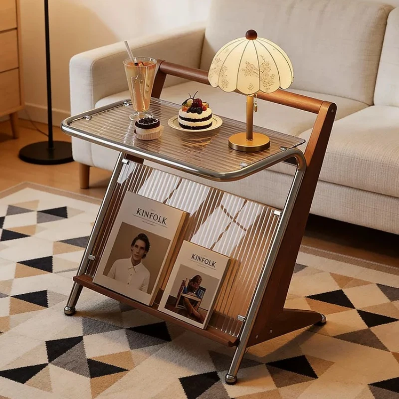 Center Bamboo Coffee Table Items Wheel Home Dining Side Tables Design Floor Mid Century Modern Mesa De Centro Sala Furniture
