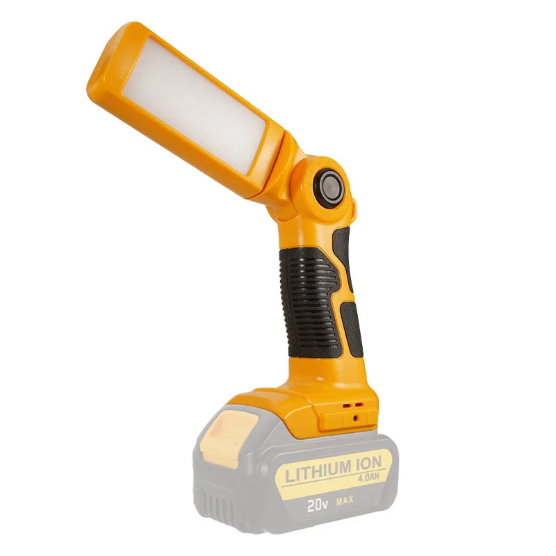 สำหรับ Dewalt 14.4-20V LED ทำงาน12W 1000LM ไร้สายแบบใช้มือถือไฟฉาย Spotlight โคมไฟตั้งโต๊ะ USB สำหรับ Dewalt DCB203 DCB205