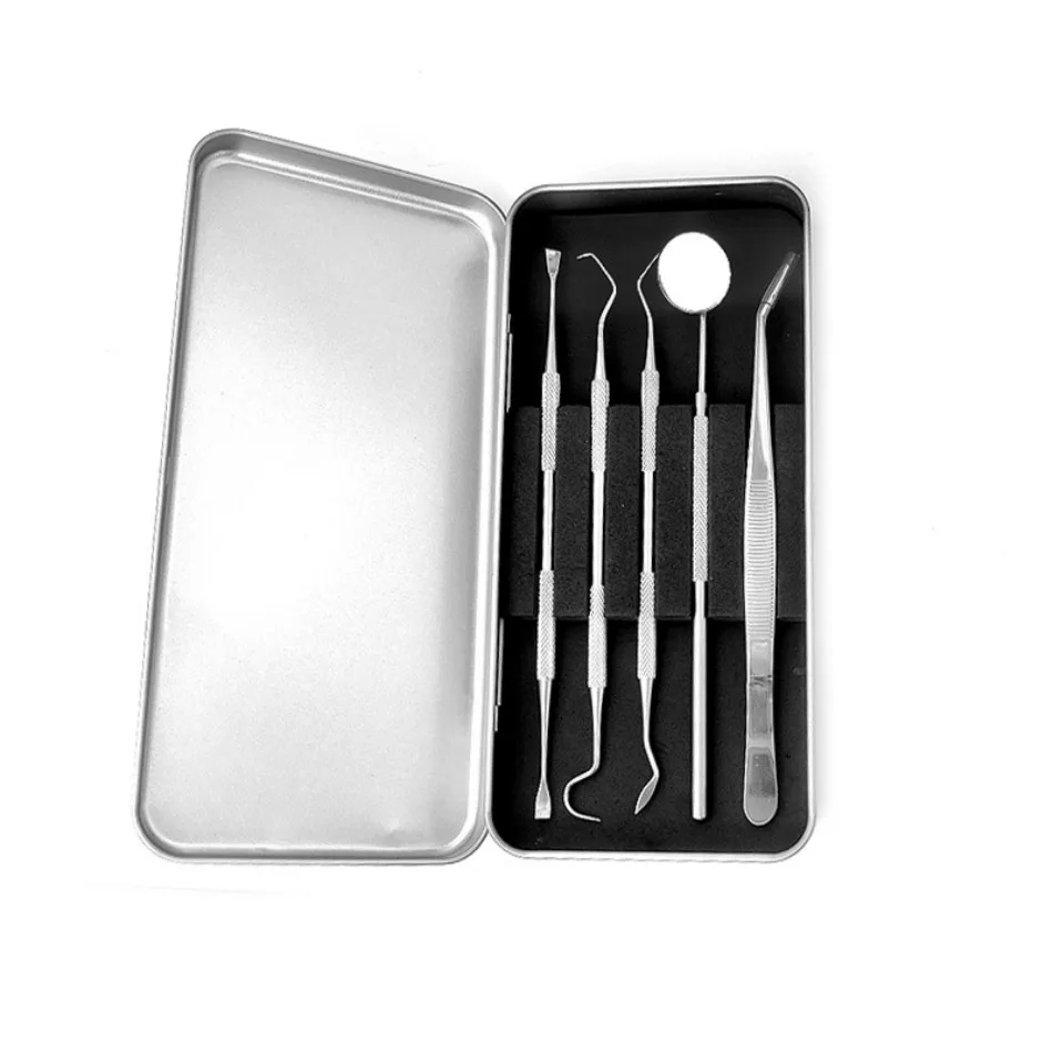 Dental Espelho Toothpick Set, Espátula, Raspador Tártaro, Instrumentos De Fice, Ferramentas De Limpeza Dental, 420, 3, 4, 5, 6 Peças por Caixa