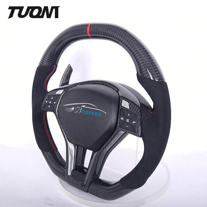 

Upgrade Leather Carbon Fiber Led Steering Wheel For Mercedes Benz W205 AMG W212 W213 CLA C300 W218 G Class GLE W447 W210 W208