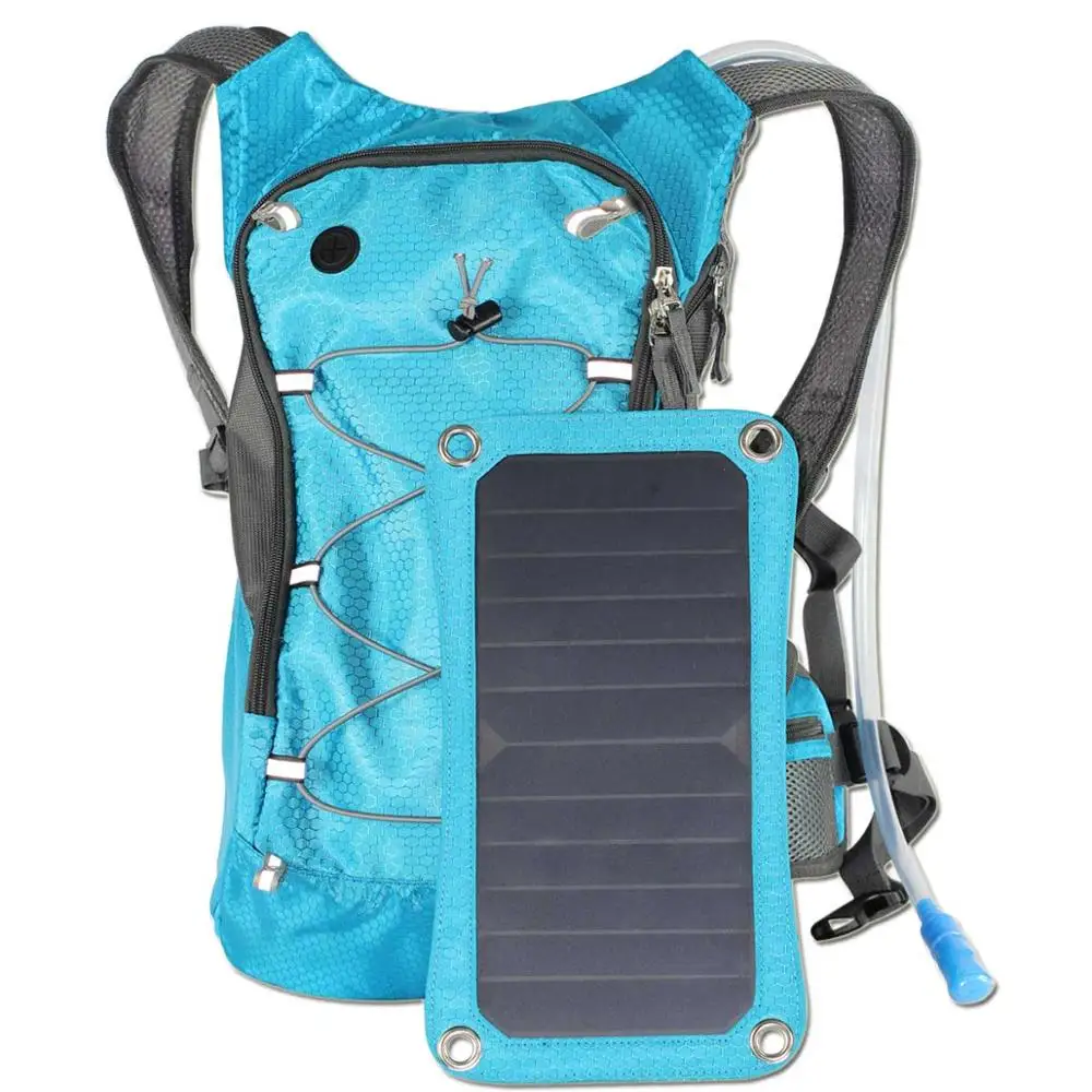 Solar Cool 30L 900D Camping & Hiking Solar Backpack with 6.5W USB Charger and 2L Water Bag