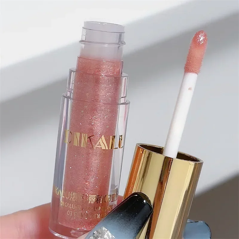 1PC Diamond Shimmer Glitter Lip Gloss Waterproof  Sparkling Glitter Liquid Lipstick Diamond Pearl Lip Gloss Sexy Lip Make Up