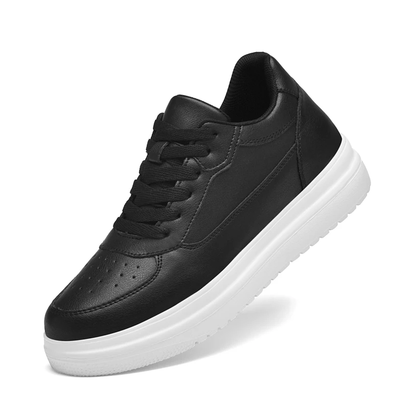 Zapatillas blancas para hombre Spring 2025: estilo pareja, modernas y versátiles, ligeras, transpirables y que aumentan la altura