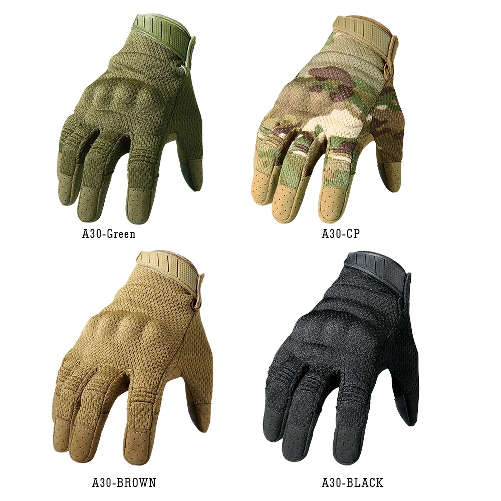 Camo Tactical Gloves Sports Working Combat Airsoft Bicycle Hiking Outdoor Cycling Shooting Paintball Hunting Full Finger Glove