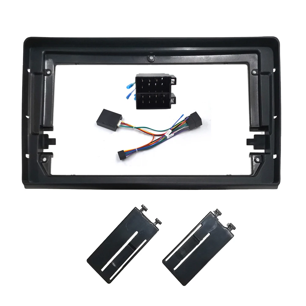 2 Din 9 Inch Fascia Radio Panel Frame Dash Kit with Harness Canbus Cable Box 9 Car For FIAT Bravo (198) 2006-2016