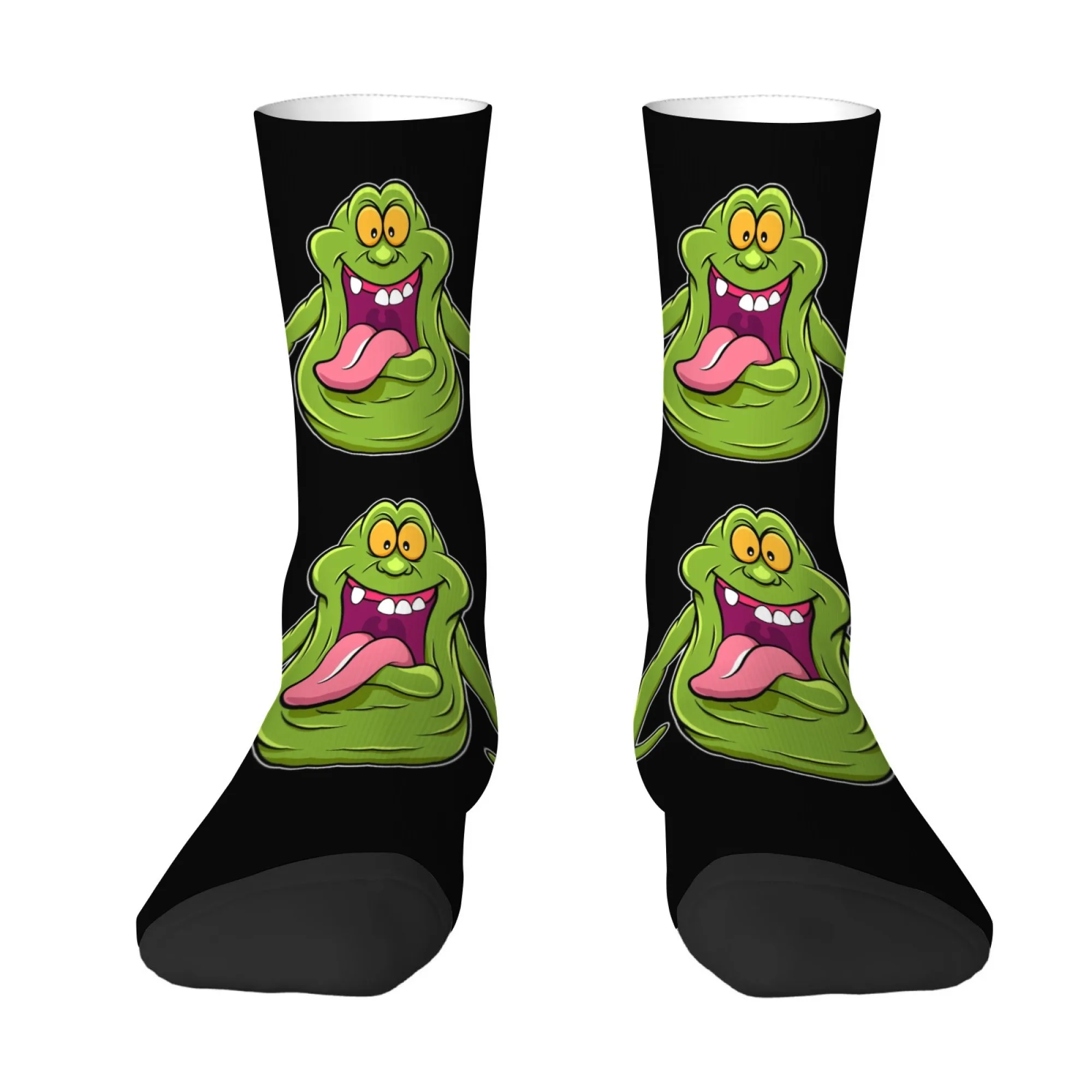 Chic Trendy and Cute Cartoon Character Print Men's Mid-calf Socks Black Perfect for A Movie TV Streetwear Look Soft Comfortable