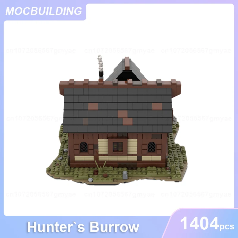 Hunter'S Burrow modello MOC Building Blocks fai da te assemblare mattoni castello architettura collezione giocattoli di natale regali 1404 pezzi