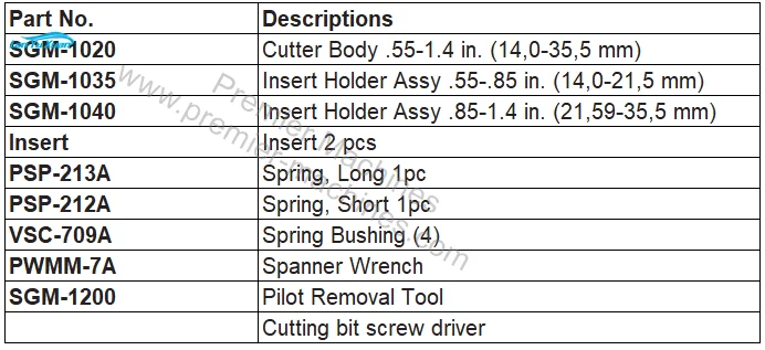 SGM700 Ball Head Seat Cutting Kit for valve seat cutting machine Sunnen VGS20 other machine tools accessories