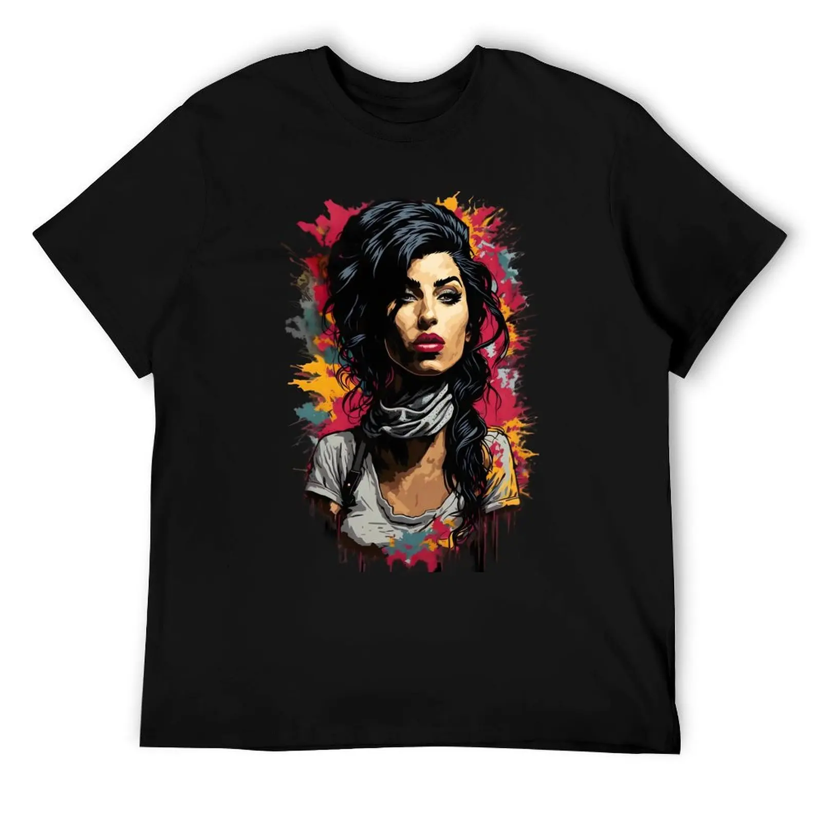 

Amy Winehouse Image T-Shirt cotton t shirts man 100% t shirt man plain man t shirts cotton T-Shirt