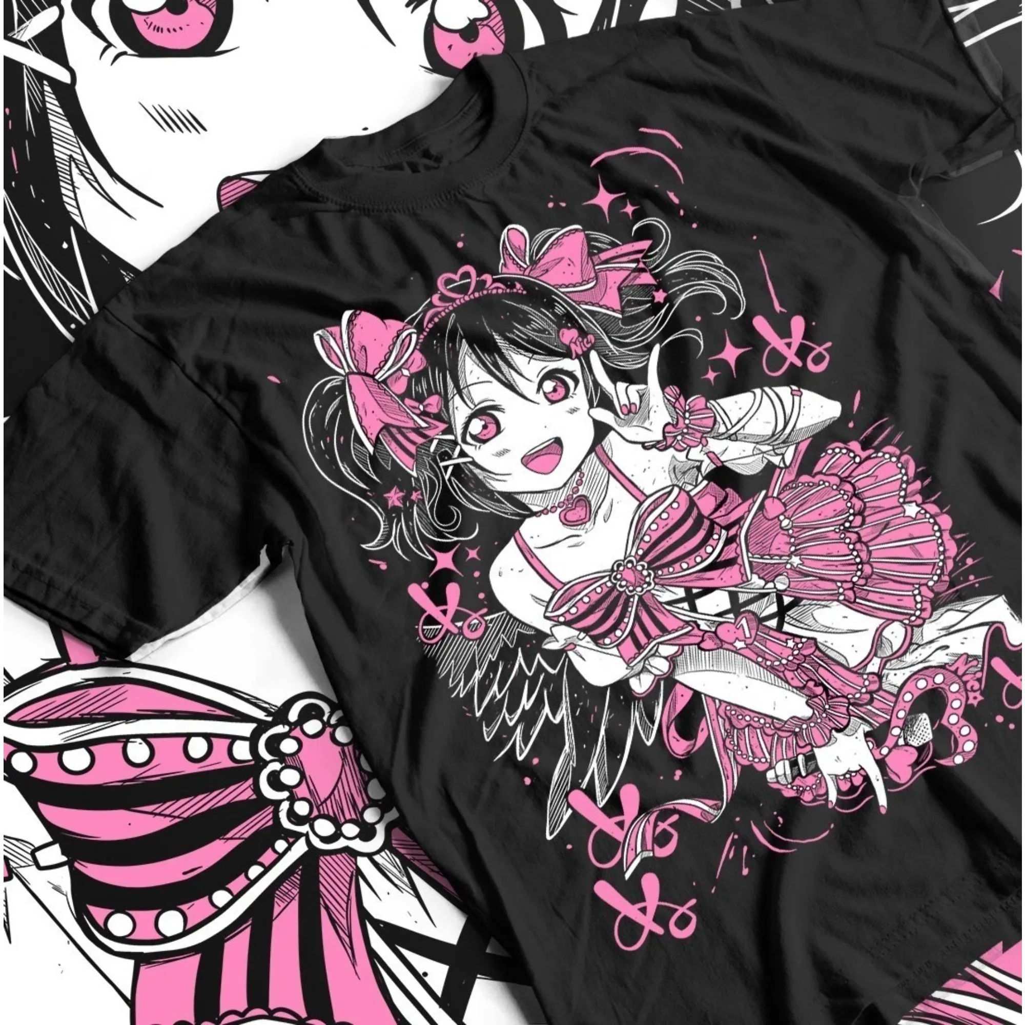 Herren T-Shirts Love Live Graphic Anime Baumwoll-T-Shirt Nico Yazawa Shirt Unisex Baumwoll-Oberteil für Anime-Fans Herrenbekleidung Top
