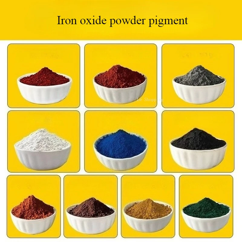 500g/1000g Iron Oxide Powder Pigment DIY Ceramic Handicrafts Wood Boards Wall Surface and Paint Runway Cement Color Matching